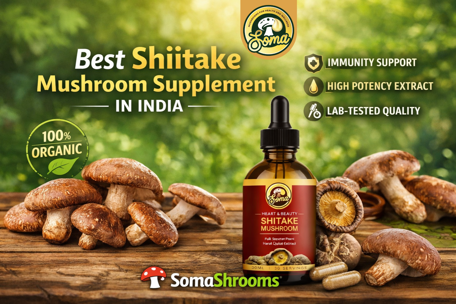 Best Shiitake Mushroom Supplement in India