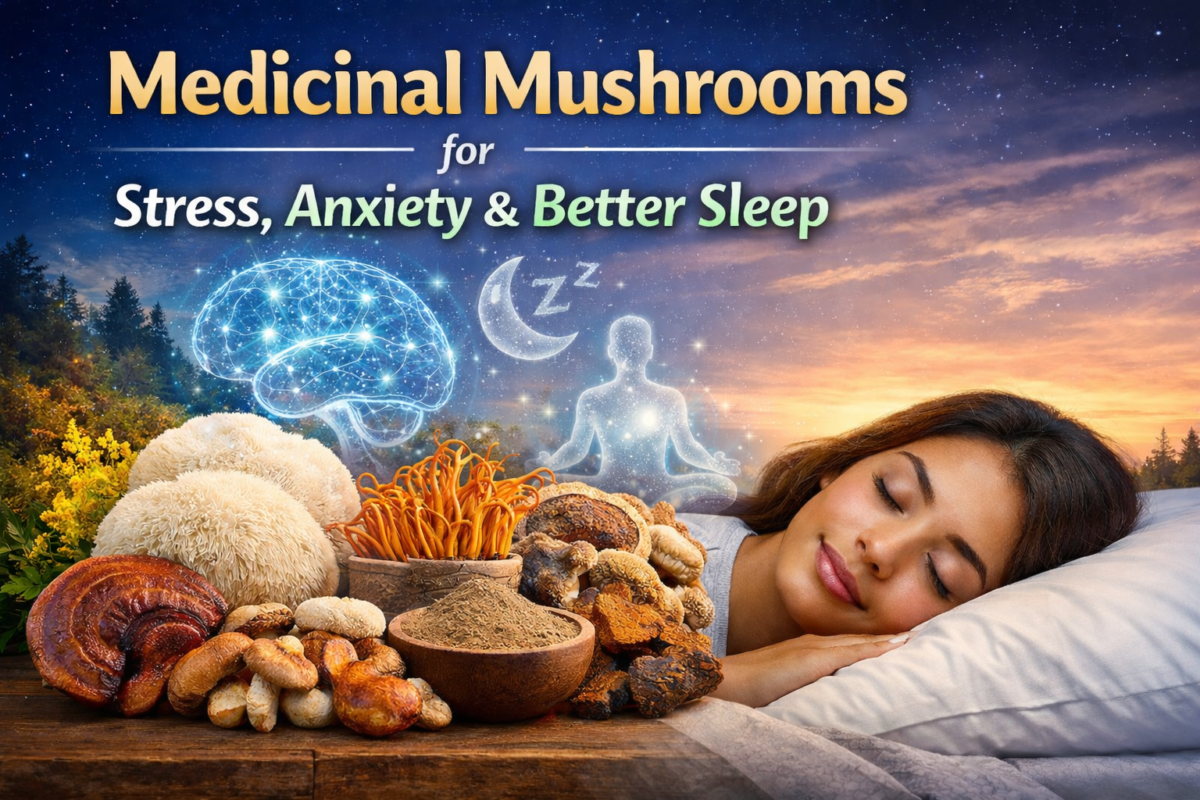 Medicinal Mushrooms for Stress, Anxiety & Better Sleep