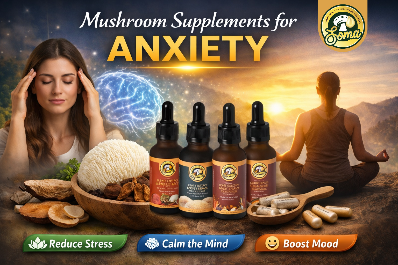 Mushroom Supplements for Anxiety