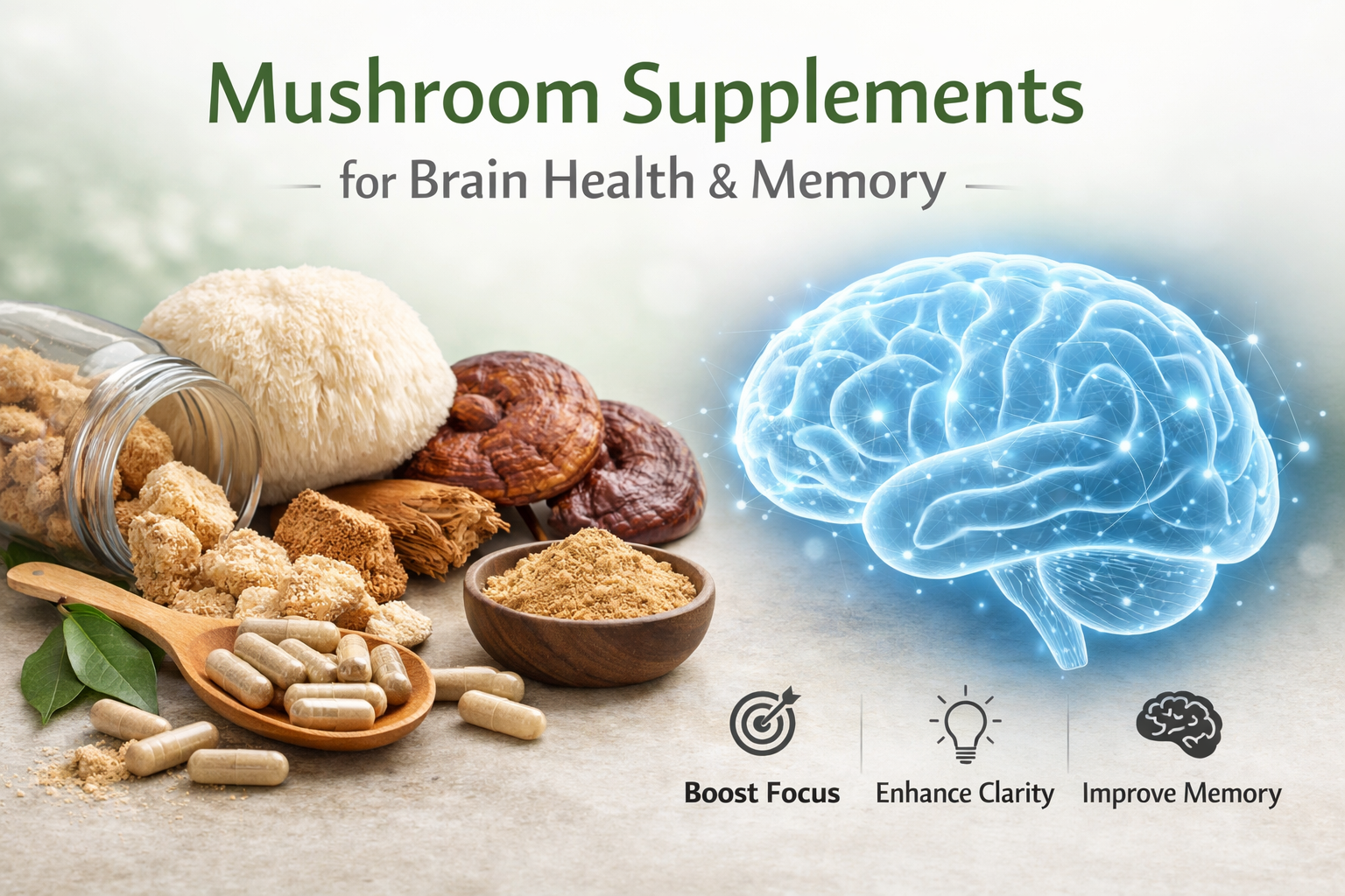 Mushroom Supplements for Brain Health and Memory