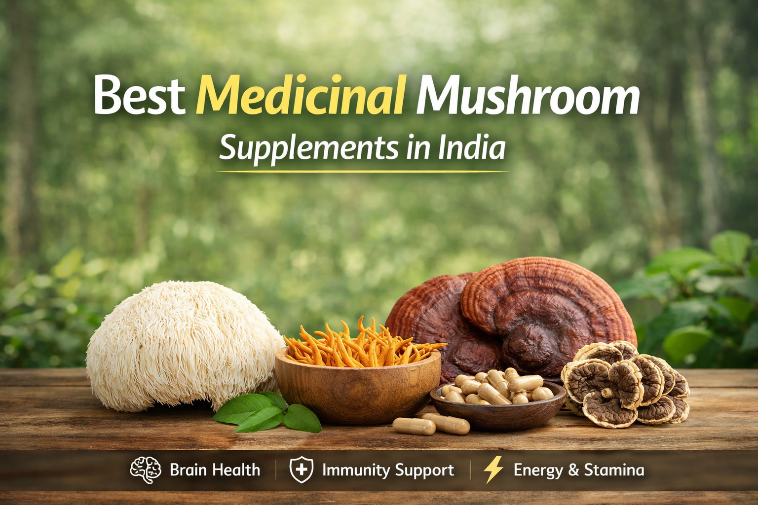 Best Medicinal Mushroom Supplements in India