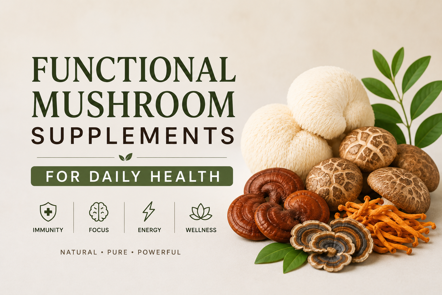 Functional Mushroom Supplements for Daily Health